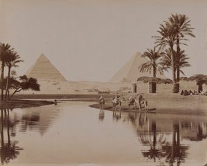 Näkymä pyramideille, Egypti, 1893